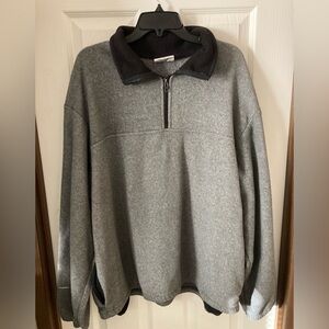 Men's Classic Gray Zip-Up Sweater